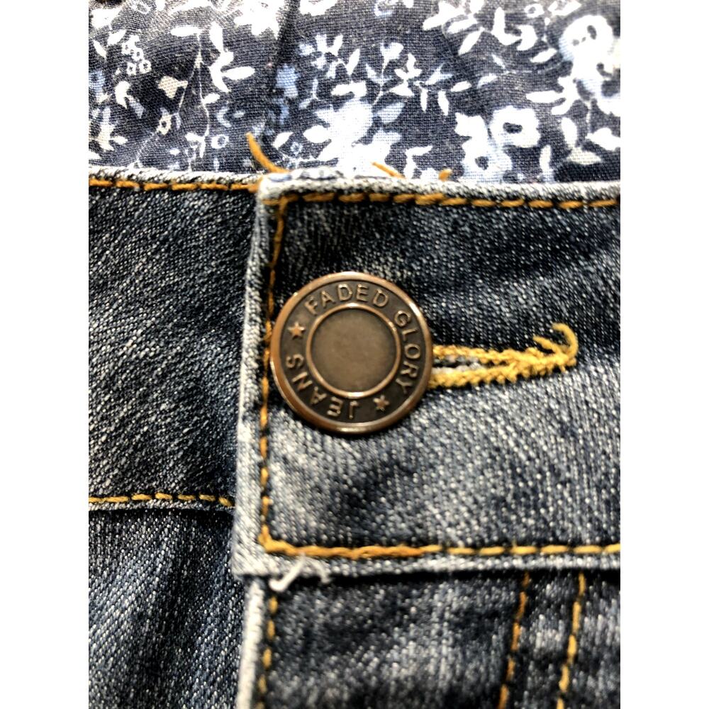Faded Glory Womens Cropped Stretch Jeans  Size 8 - Picture 8 of 11